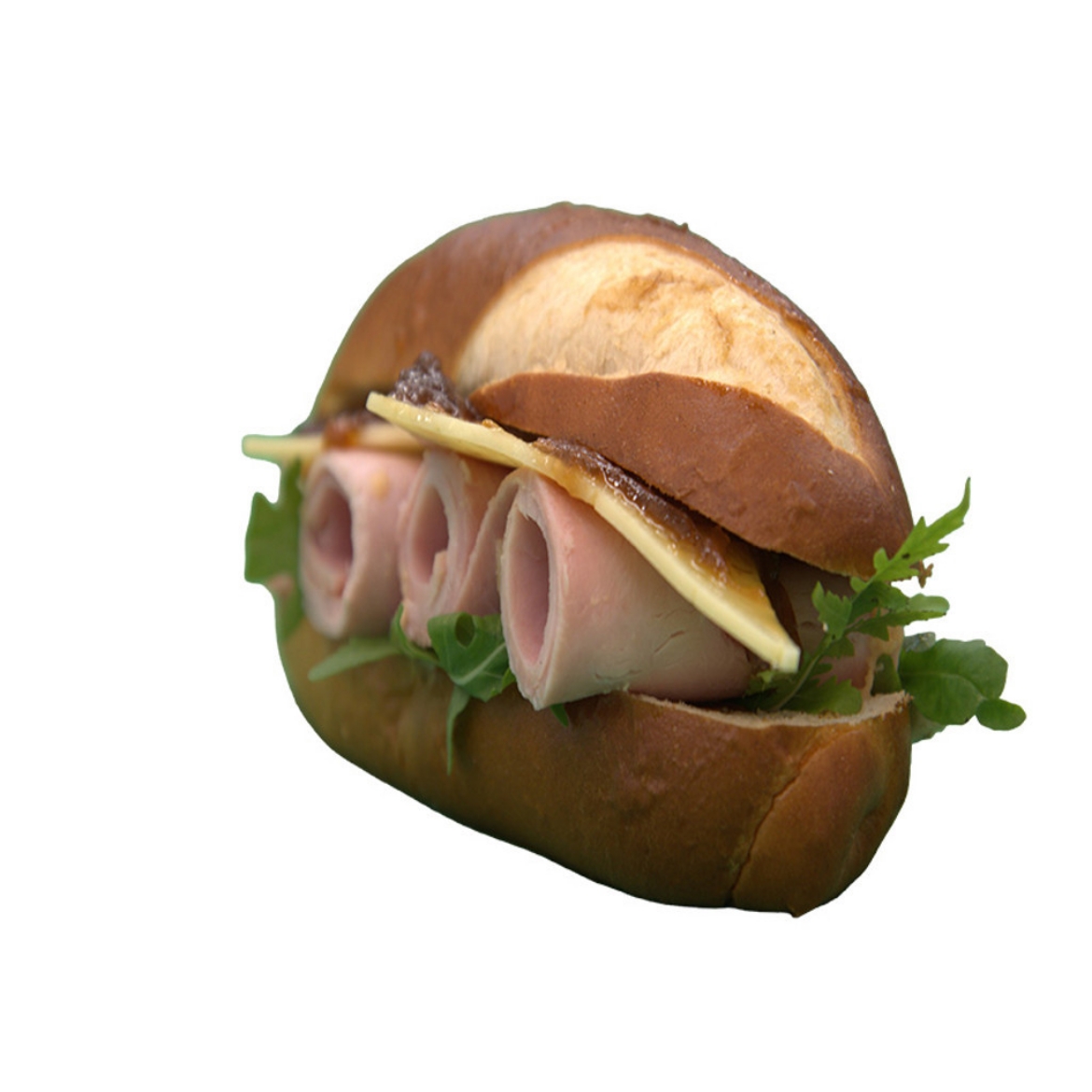 Picture of S Pretzel Roll Ham & Cheddar